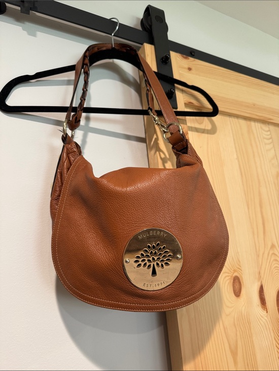 Mulberry Handbags - Mulberry Tan Leather Daria Hobo Bag - Signature Tree Plaque